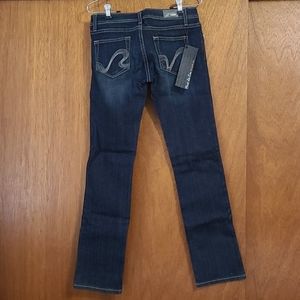 Dark Wash Straight Leg Jeans